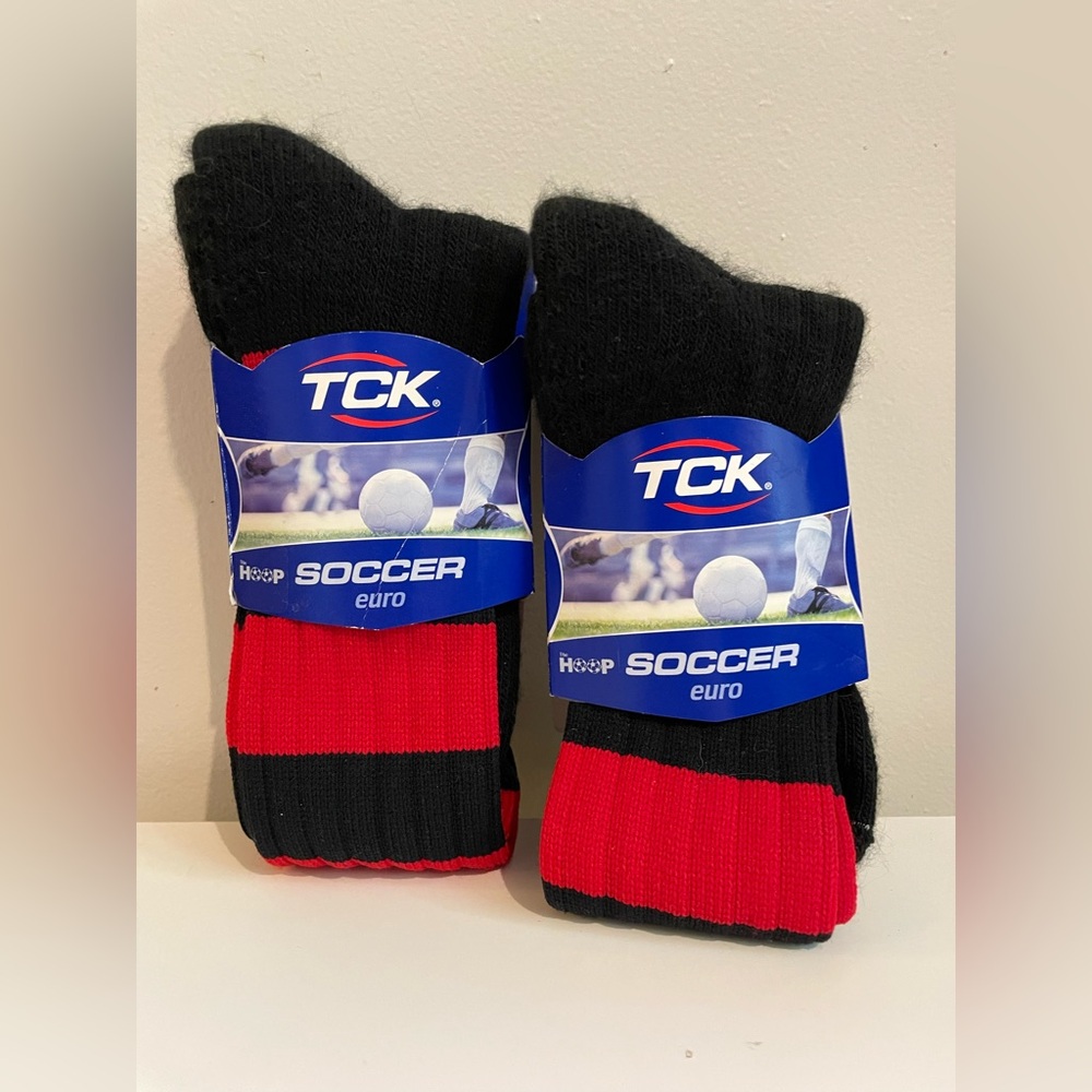2 PAIRS OF TCK Rugby Socks w/ Stripes for Men & Women Soccer Socks All Futbol